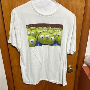 White and Green Short Sleeve Tees Cotton Casual